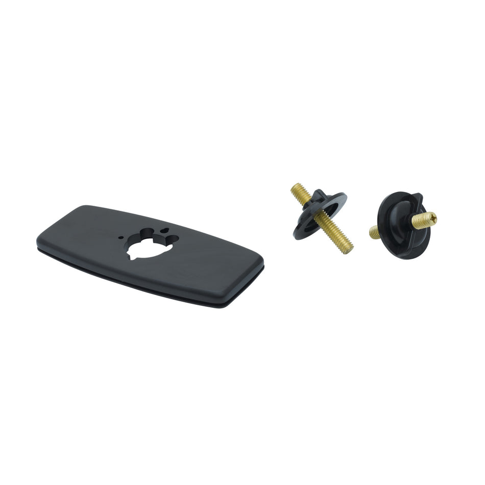 T&S Brass 013433-70 4" c/c Forged Deck Plate - Matte Black