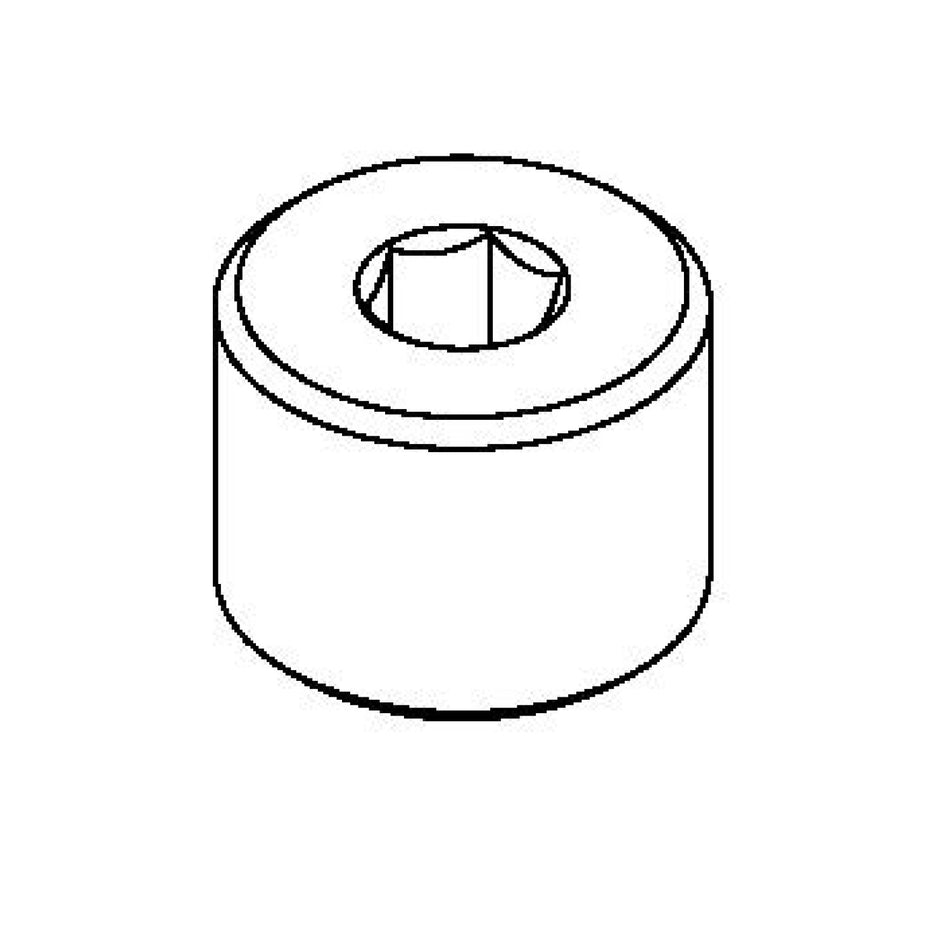 T&S Brass 014554-25 Close Nipple - Rough Chrome Finish