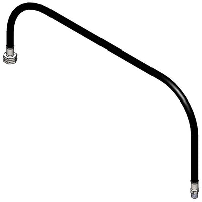 T&S Brass 015586-45 Black Connector Hose - 36" Reach