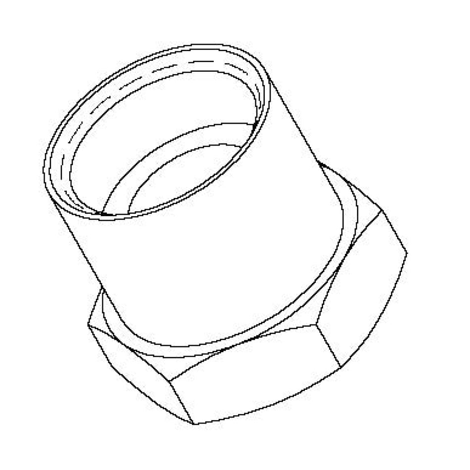 T&S Brass 016157-25 Adapter - 7/8-20UN F x 1/2" NPT F