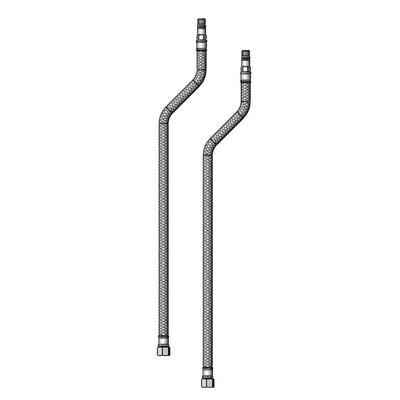 T&S Brass 016879-45 SS Supply Hoses - 3/8" x 1/8" NPSM
