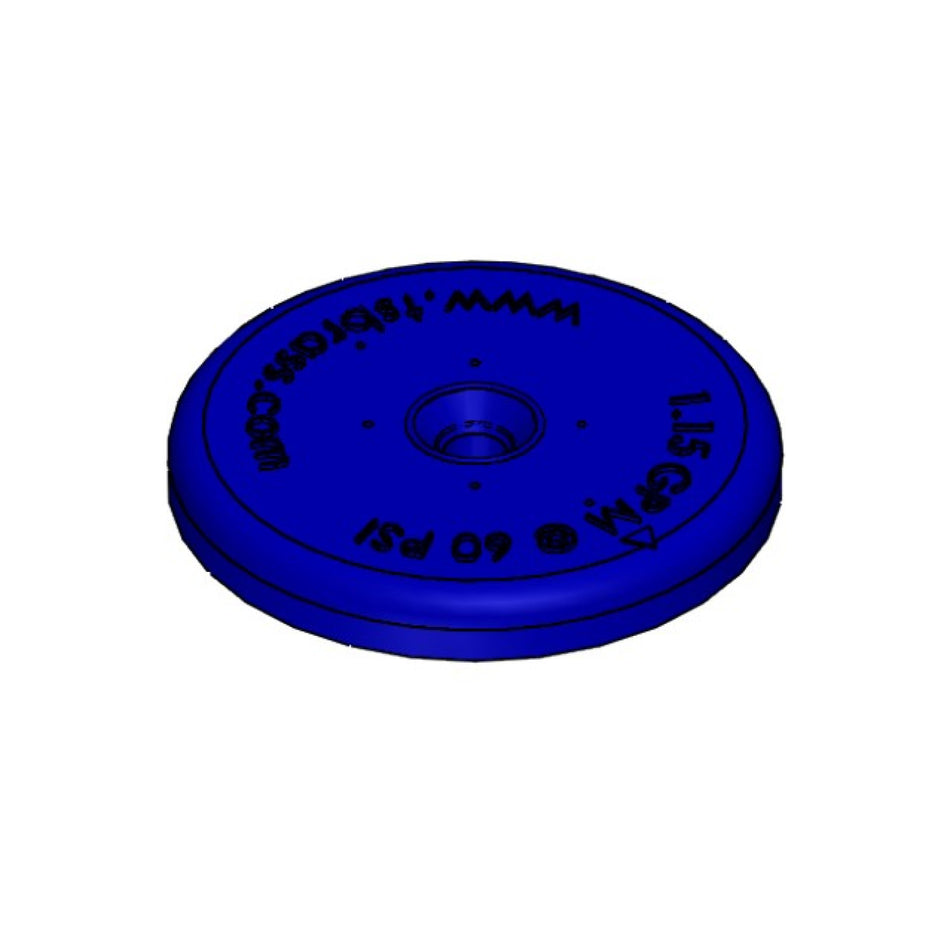 B-2108/UK-0107 Blue Spray Face, 1.15gpm@60psi