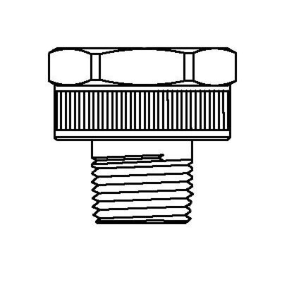 T&S Brass 017575-25 Adapter - 3/8" NPT Male x 3/4" GH Female