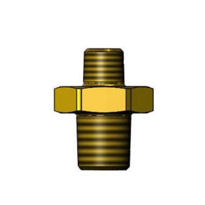 T&S Brass 017832-20 Reducing Hex Nipple - 1/4" x 1/8" NPT