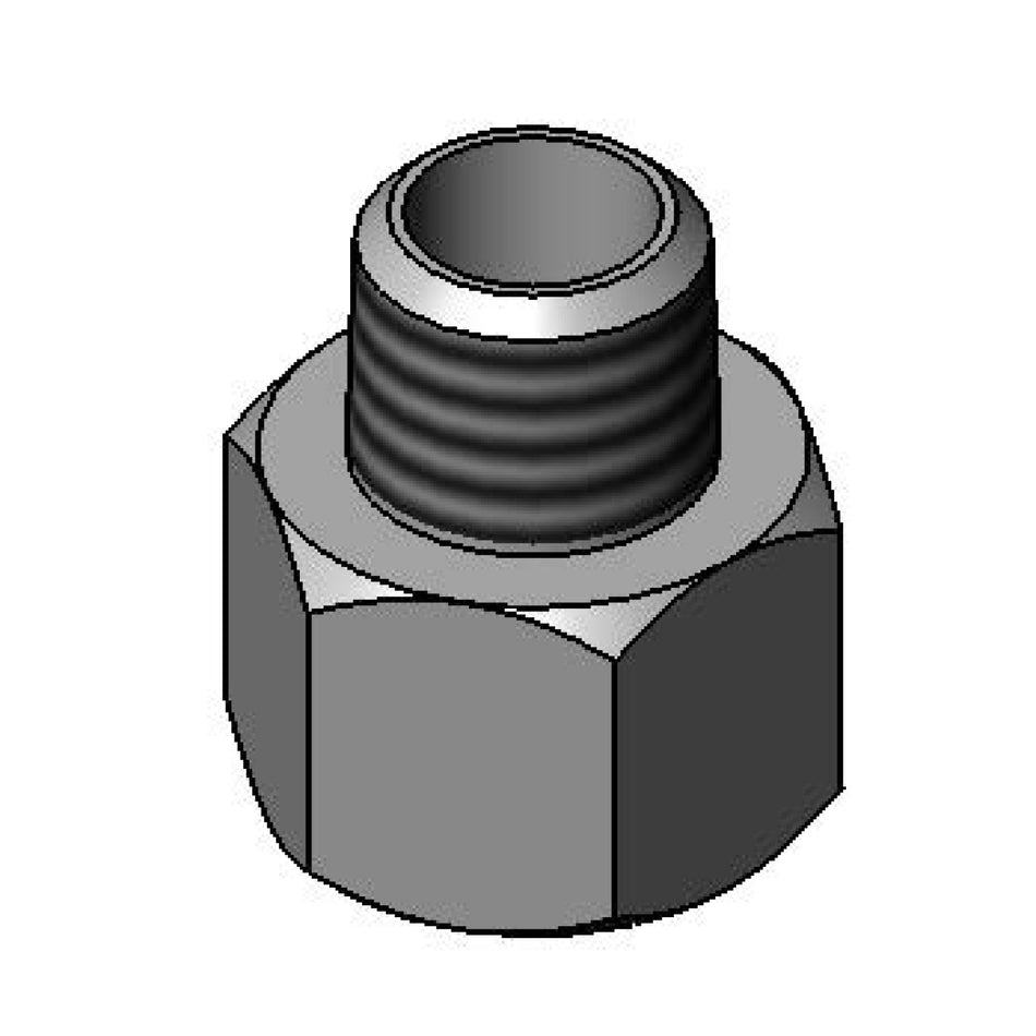 T&S Brass 019129-25 Reducing Adapter - 1/2" Female x 3/8" Male