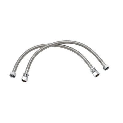 T&S Brass 019192-45 SS Supply Hoses - 18" Flexible Braid (Qty 2)