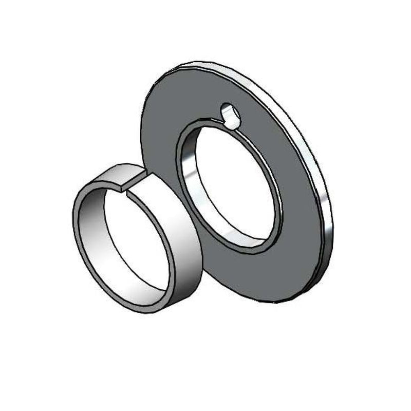 T&S Brass 019369-25 2" Base Ring & Deck Plate Spacer - Chrome