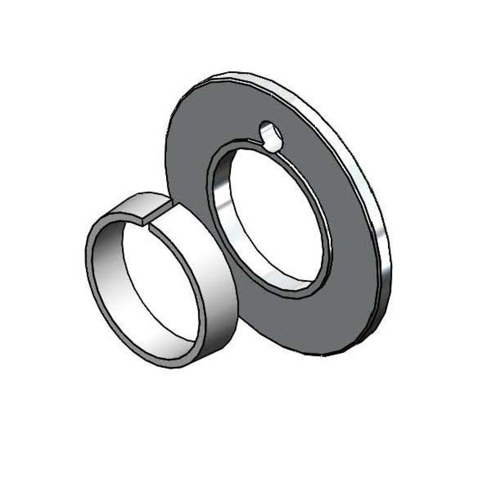 T&S Brass 019369-25 2" Base Ring & Deck Plate Spacer - Chrome