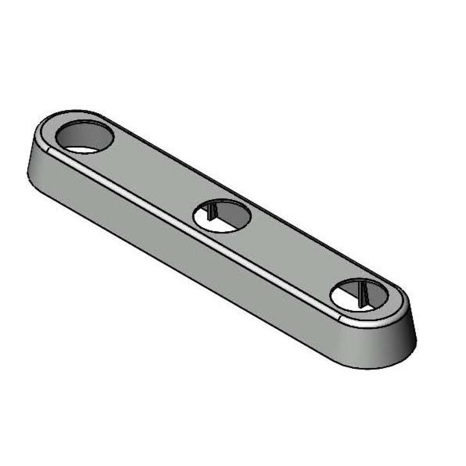 T&S 019375-40 Escutcheon for 8" Workboard Faucets, Polished Chrome Plated