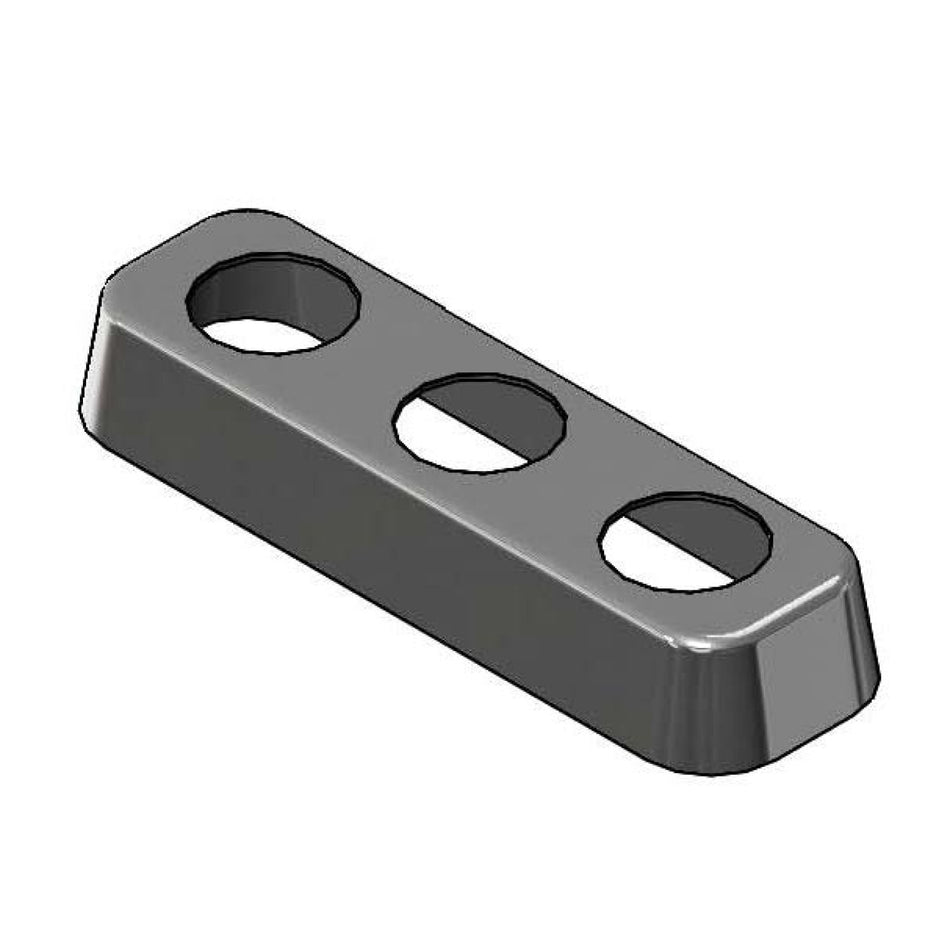 Escutcheon for 4" Workboard PRU Base Faucets (New Style) Chrome-Plated Brass