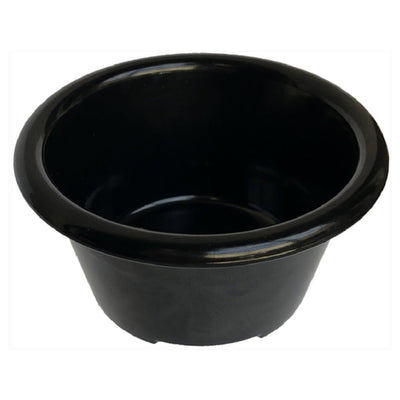 Carlisle S28103 3 Oz Ramekin Smooth Stackable Black Melamine NSF BPA Free