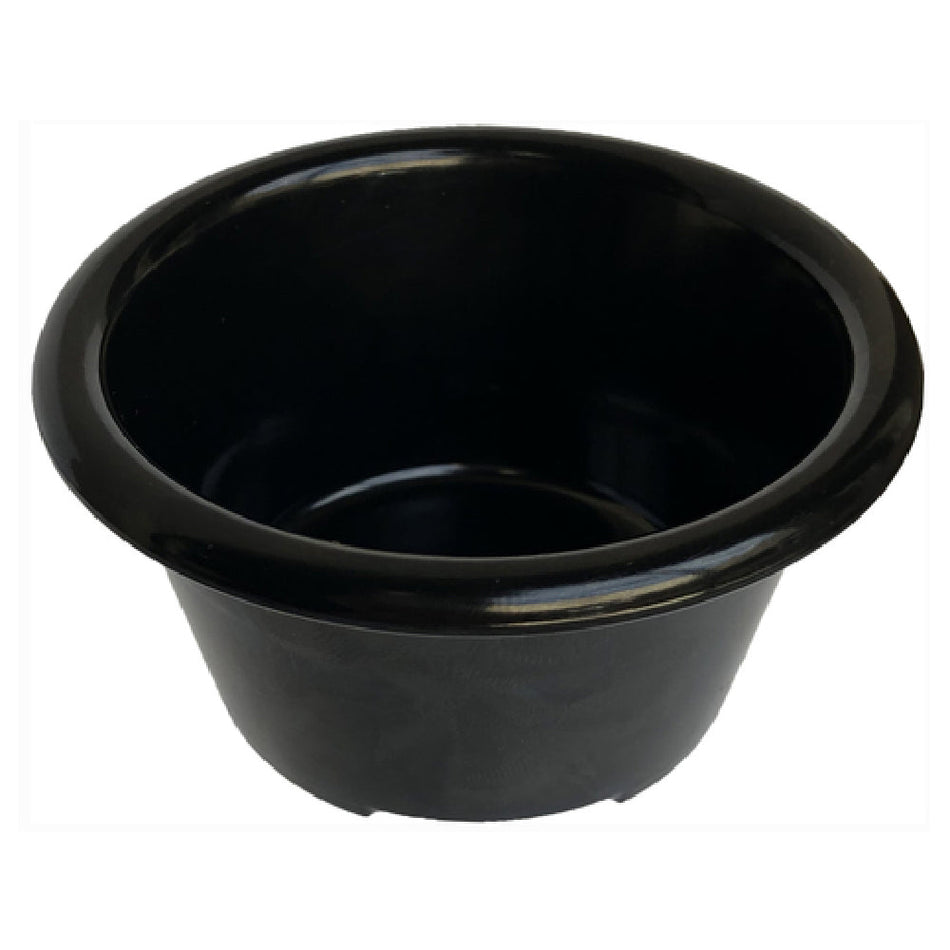 Carlisle S28103 3 Oz Ramekin Smooth Stackable Black Melamine NSF BPA Free