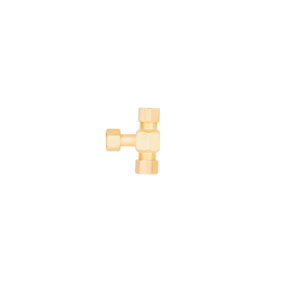 T&S Brass 020862-45 3/8 Compression Bypass Tee - Brass