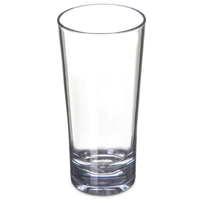 Carlisle 561407 14 Oz Chip Shatter Break Resistant Beverage Glass SAN Clear