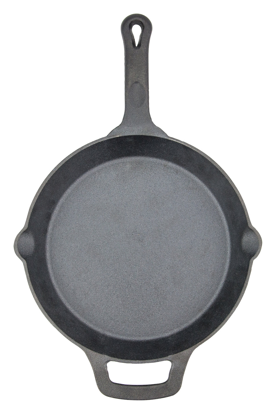 Winco CAST-10 10 Inch Diameter FireIron Skillet with Helper Handle Cast Iron
