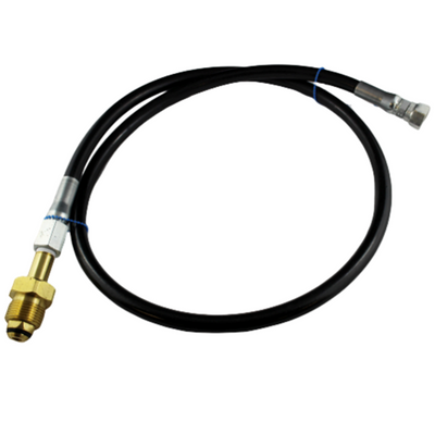 4 ft High-Pressure Nitrogen Hose, Black, for Nitrogen Generator Systems