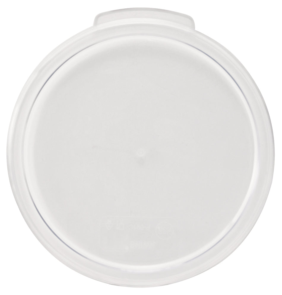 Winco PCRC-68C Round Storage Container Cover, Clear Polycarbonate - 6 | 8 Quart