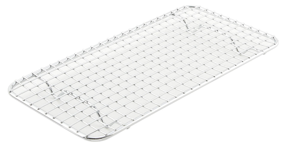 Winco PGW-510 10-1/2 Inch Chrome Plated Wire Pan Grate with Rectangular Design