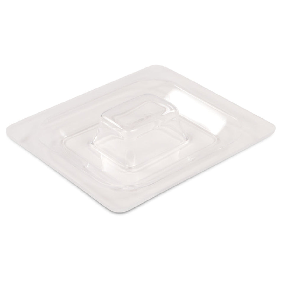 Carlisle CM112807 6.85 Inch Clear Handled Food Pan Lid Acrylic Dishwasher Safe