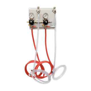 Dual Section Panel with 2 Brackets and Corny Tubing Set