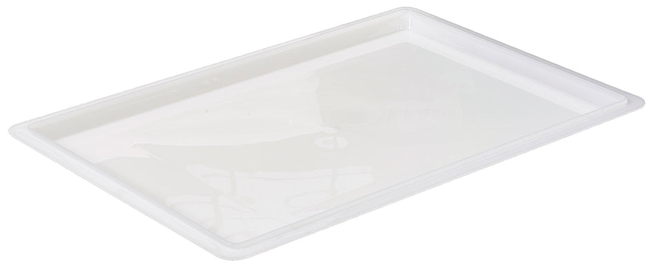 Winco PFFW-C 18 Inch Food Storage Box Cover BPA Free Polypropylene White