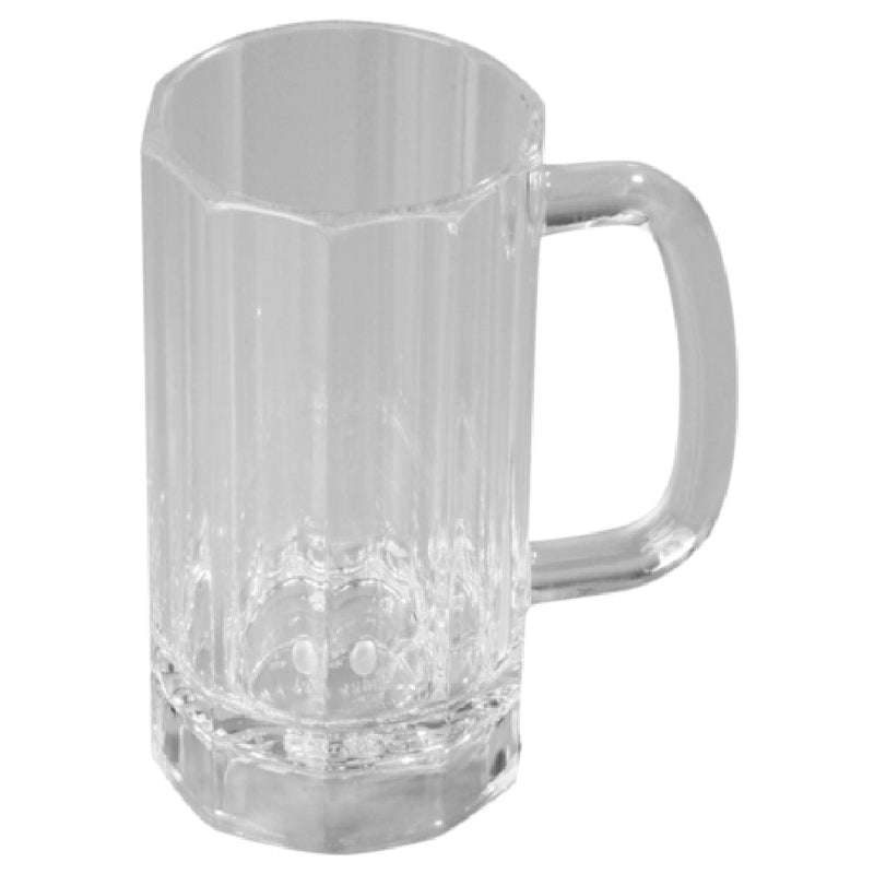 Carlisle 4396507 16 Oz Clear Mug Stain Break Chip Resistant Dishwasher Safe Polycarbonate