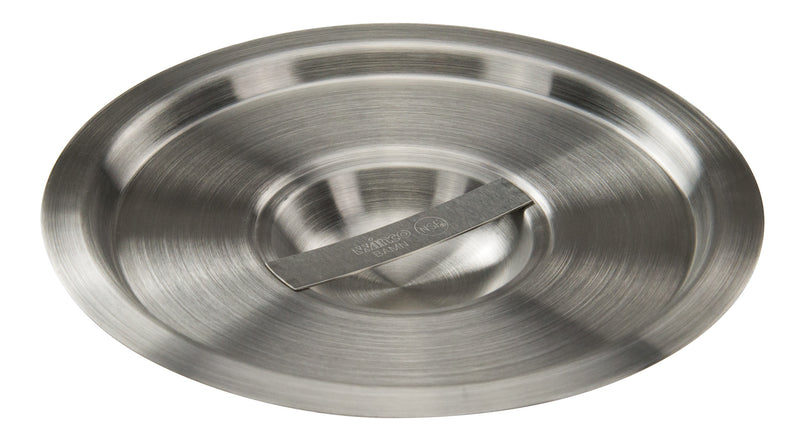 Winco 3-1/2 Qt Round Bain Marie Cover - Stainless Steel