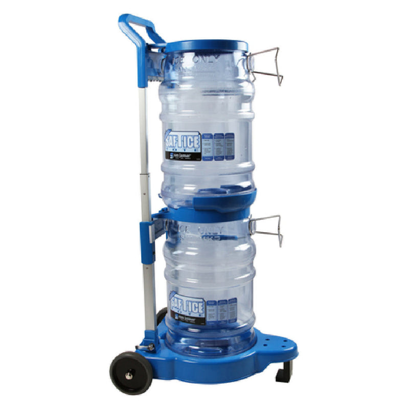 Carlisle SICART60 Open Frame Cart Transports 2 6 Gallon Saf-T-Ice Totes