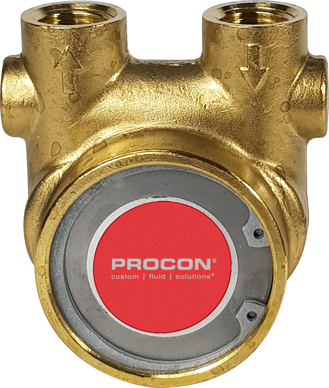 Procon® 104B240F11XX Series 4 Rotary Vane Fluid Pump- 240GPH (725LPH), EPDM/Nitrile, No Relief Valve