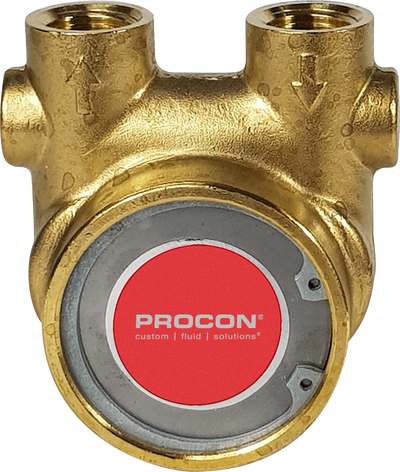 Procon® 104B240F11XX Series 4 Rotary Vane Fluid Pump- 240GPH (725LPH), EPDM/Nitrile, No Relief Valve
