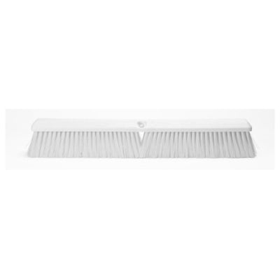 Carlisle 41891EC14 24 Inch Push Broom Head with fine and medium polyester bristles blue