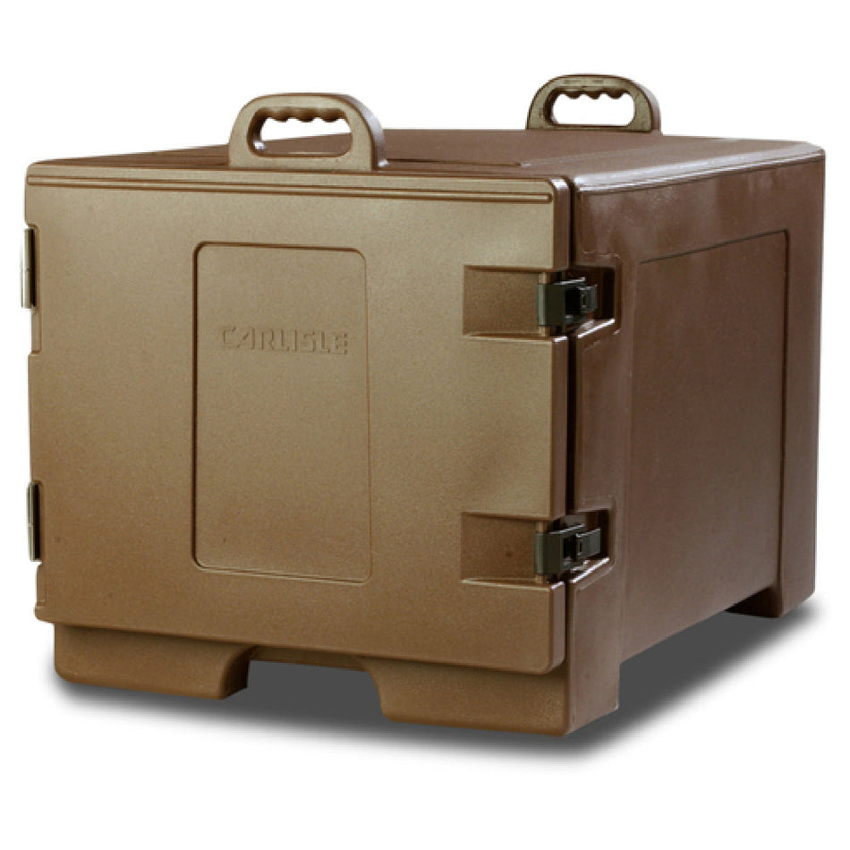 Carlisle TC1826N01 28 Inch Insulated Plastic Food Carrier Side Loader Brown