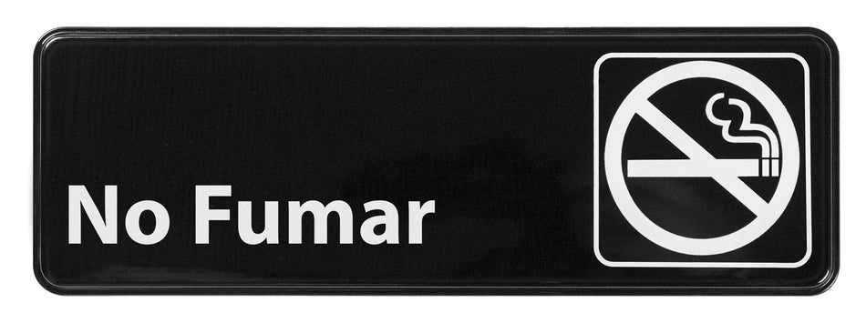 Winco SGN-364 Information Signs, 9"W x 3"H, Spanish - SGN-364 - No Smoking