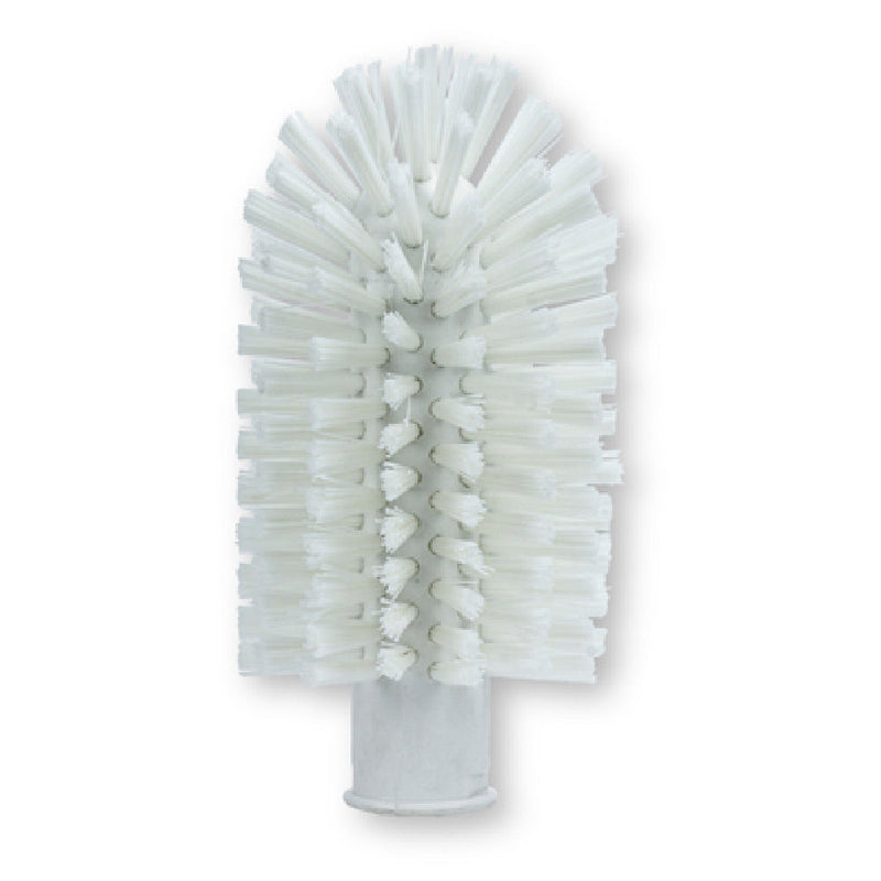 Carlisle 45003EC75 3 Inch Pipe and Valve Brush with Threaded Hole Lime Plastic Bristles