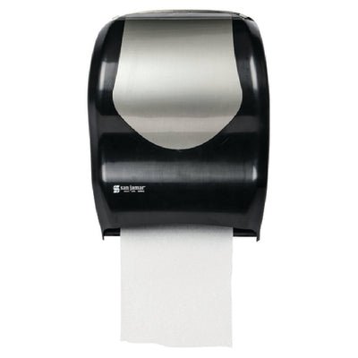 Carlisle T1370BKSS 12-11/16 Inch Touchless Wall Mount Paper Towel Dispenser Black Plastic