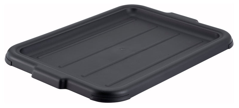 Winco PL-57K 20 Inch Dish Box Cover Black Polypropylene with Heavy Duty Design