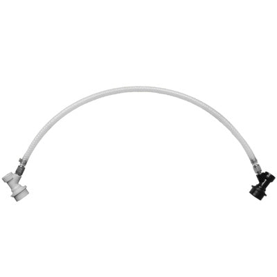 Keg-to-Keg Beverage Line Jumper, 1/4"MFL x 15"L (Ball Lock)