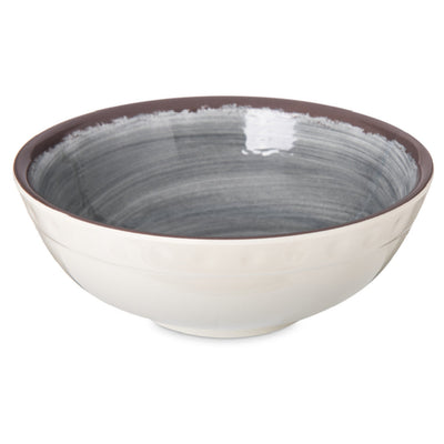 Carlisle 5400518 6 Inch Round Serving Bowl 17 Oz Melamine Smoke Gray with Swirl Design
