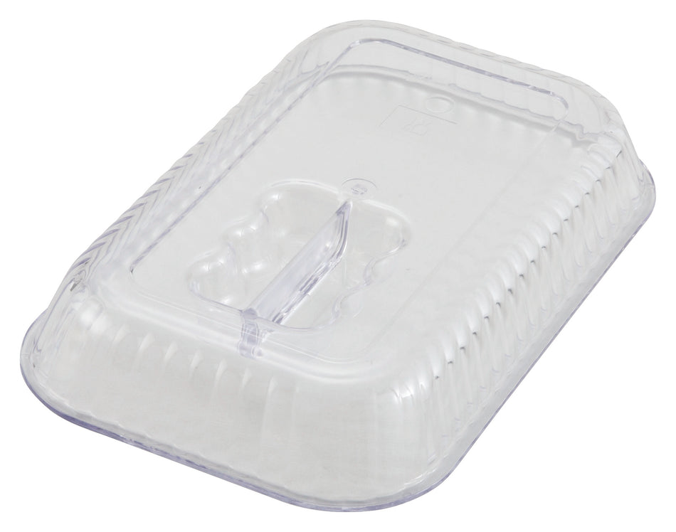 Winco CRKC-10 10 Inch Cover Snap-on Rectangular BPA Free SAN Clear