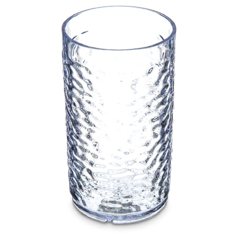 Carlisle 550807 8 Oz Pebble Optic Tumbler SAN Clear Dishwasher Safe