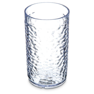 Carlisle 550807 8 Oz Pebble Optic Tumbler SAN Clear Dishwasher Safe