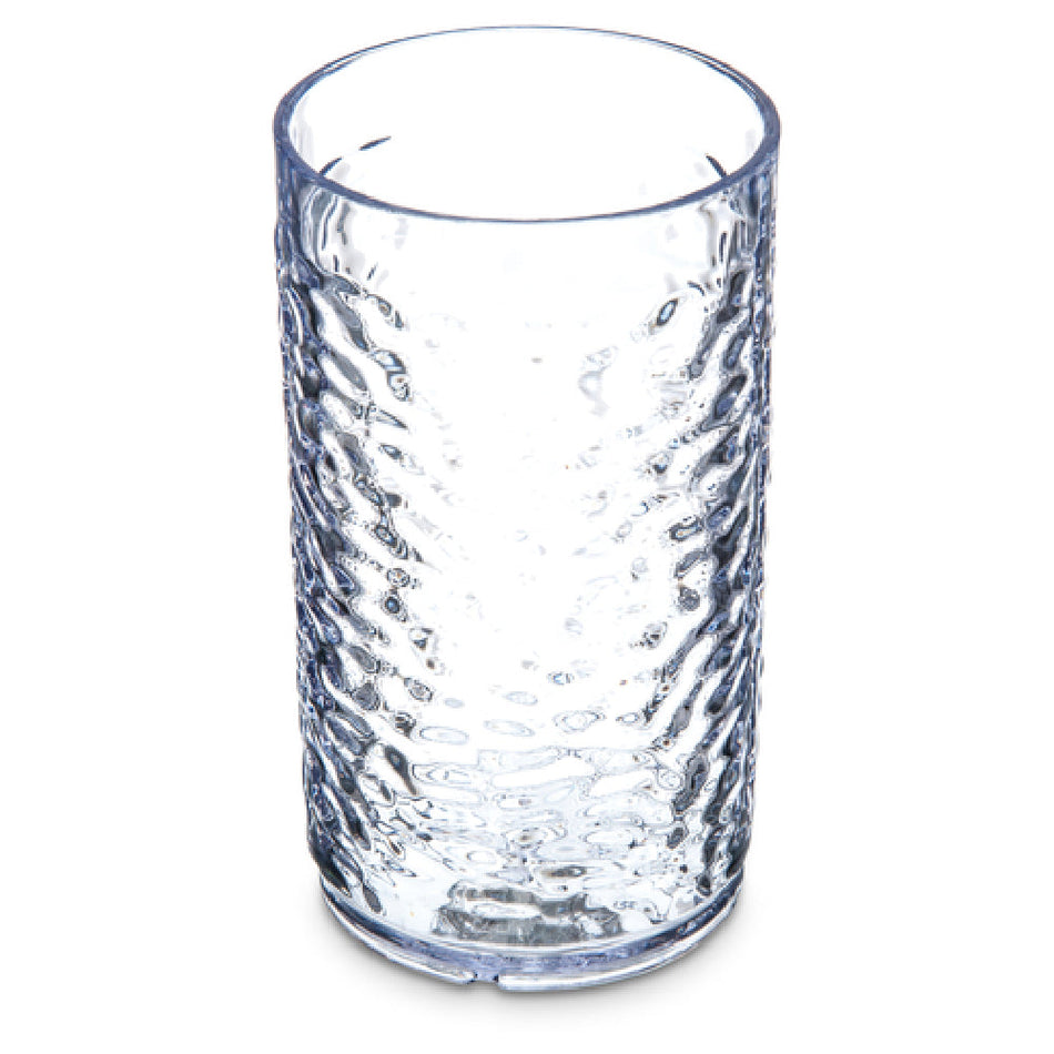 Carlisle 550807 8 Oz Pebble Optic Tumbler SAN Clear Dishwasher Safe