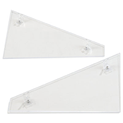 Carlisle 905107 14 Inch Sneeze Guard End Panel Clear Acrylic 2 Packs