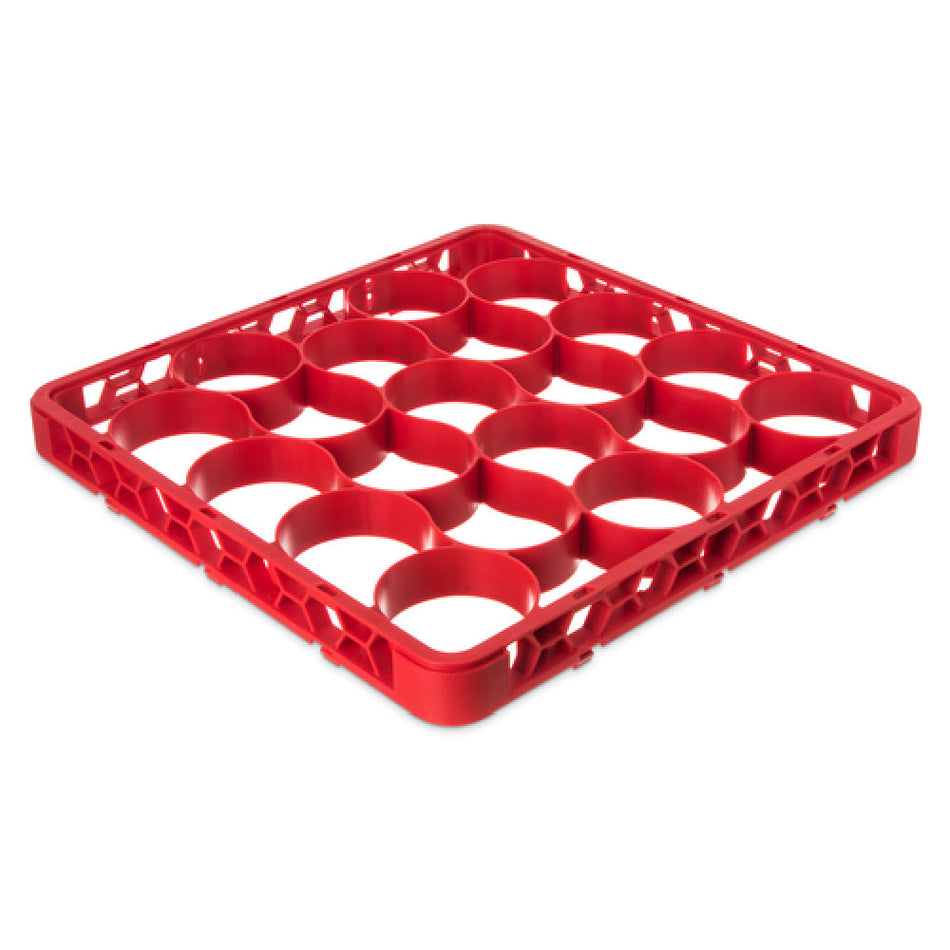 Carlisle REW20SC05 Full Size Dish Rack Extender Red Polypropylene with 20 Compartments