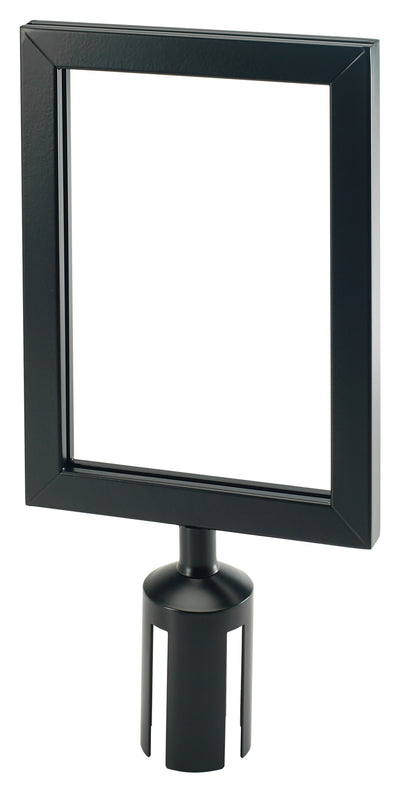 Winco CGSF-12K Black Sign Frame for CGS-38K Stanchion with Durable Material