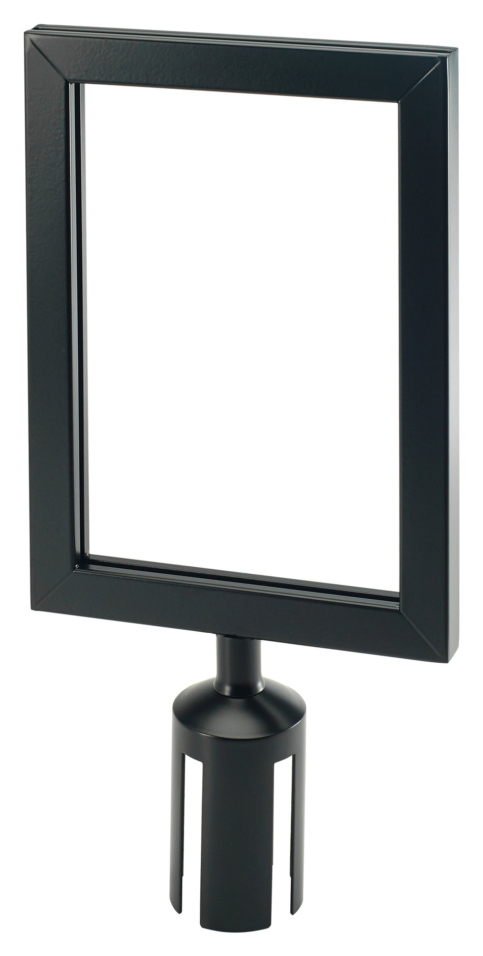 Winco CGSF-12K Black Sign Frame for CGS-38K Stanchion with Durable Material