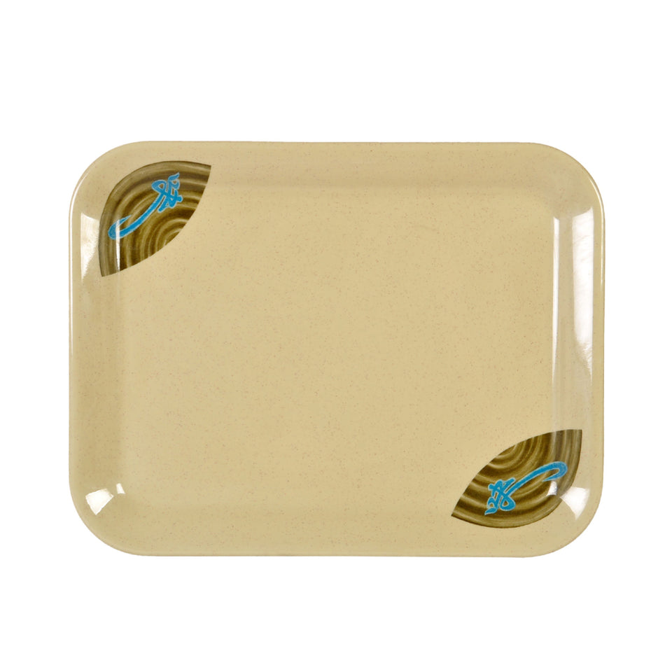12 Pack 15-1/4" x 11-1/2" x 7/8", Tray, Wei Dinnerware, Melamine, BPA Free, Dishwasher Safe, Break-Resistant, Shatter-Resistant, No Microwave, No Oven, NSF