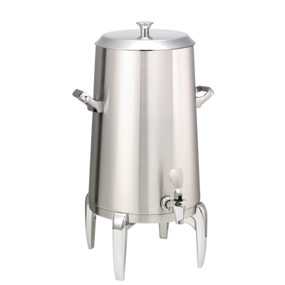 Flame Free™ Thermo-Urn™ 5-Gallon Vacuum Insulated Urn with Modern Legs and Flat Lid in Brushed Stainless