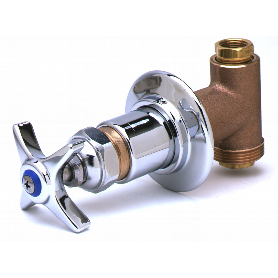 T&S Brass 0RK2 Shut-Off Control Valve - 4-Arm Handle