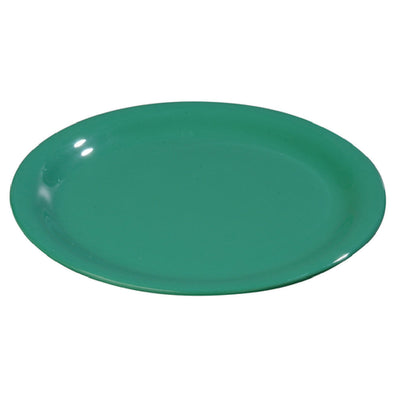 Carlisle 3301609 7-1/2 Inch Diameter Wide Rim Salad Plate Meadow Green Melamine